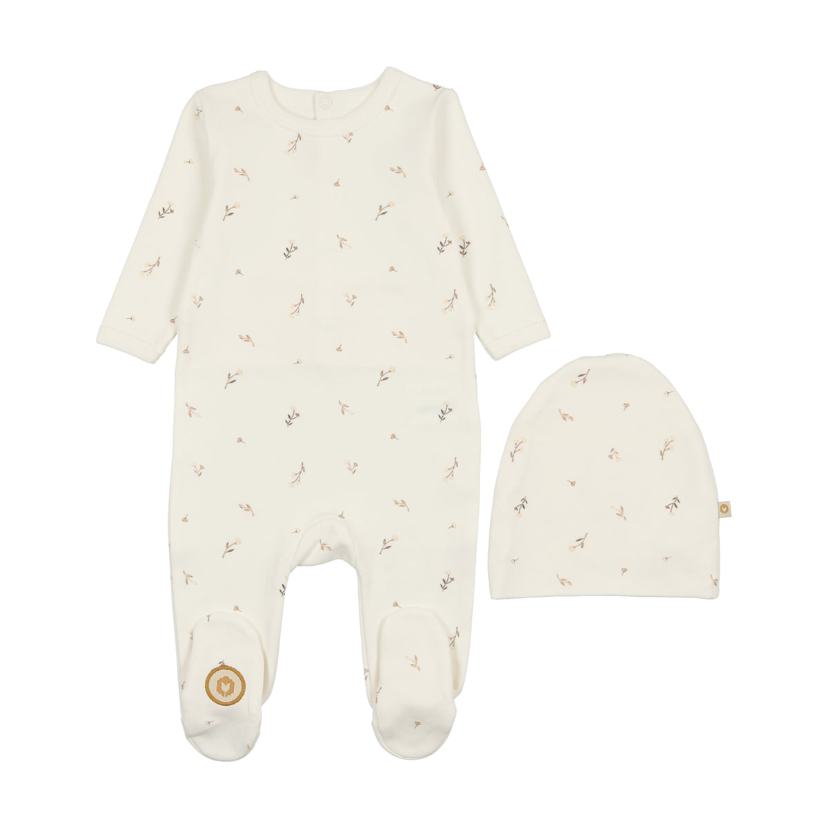 Baby Gift Set - Nature's Touch Boys Footie & Hat Set