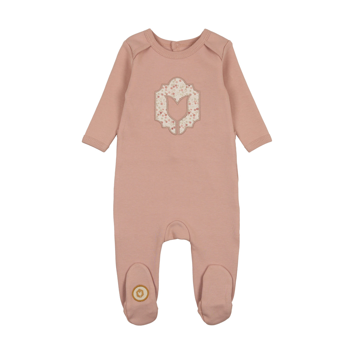 Emblem Footie-Dusty Plum