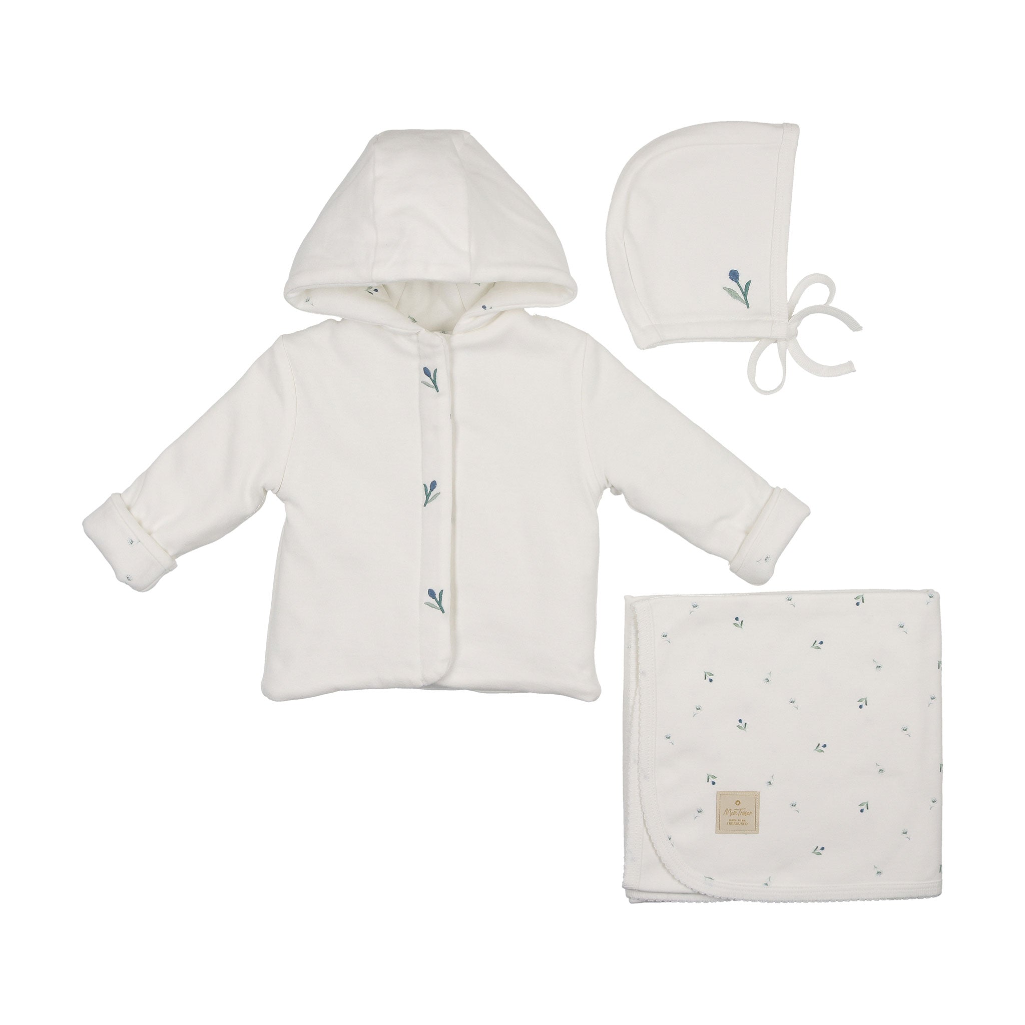 Plush Print Boys' Jacket Layette Set – Mon Trésor Bebe
